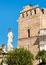 The Cathedral of Monreale with statue of Madonna on the front, Sicily