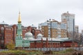 Cathedral mosque, rear facade, built 1902 - 1903,  Perm city, Russia Royalty Free Stock Photo