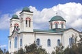 Cathedral of Naoussa town, Paros Island Royalty Free Stock Photo