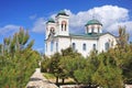 Cathedral of Naoussa town, Paros Island, Cyclades Royalty Free Stock Photo