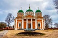 Cathedral of the Nativity of Christ in the Holy cross convent. Built in 1810. architect of Russia. The architectural style is