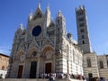Italia. Sienne. Duomo. Cathedral Notre Dame de l`Assomption and the Campanile Royalty Free Stock Photo