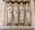 Cathedral Notre-Dame de Paris - Built French Gothic architecture, and it is among the largest and most well-known church buildi Royalty Free Stock Photo