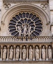 Cathedral Notre-Dame de Paris - Built French Gothic architecture, and it is among most well-known church buildings in the world Royalty Free Stock Photo