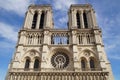 The cathedral Notre-Dame de Paris - French architecure - Paris, France Royalty Free Stock Photo