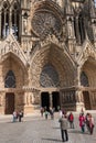 The cathedral of Notre Dame de Reims, France Royalty Free Stock Photo