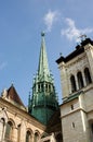 Cathedral Notre Dame, Lausanne in Switzerland Royalty Free Stock Photo