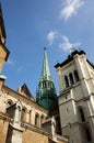 Cathedral Notre Dame, Lausanne in Switzerland Royalty Free Stock Photo