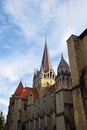 The Cathedral of Notre Dame of Lausanne , Switzerland Royalty Free Stock Photo