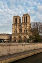 The cathedral Notre Dame, Paris, France. Royalty Free Stock Photo