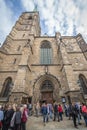 Cathedral on Old Town of Pilsen city, Czech Republic Royalty Free Stock Photo