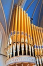 Cathedral organ pipes Royalty Free Stock Photo