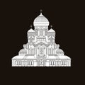 Cathedral orthodox church temple building landmark tourism world religions and famous structure traditional city.