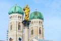 Cathedral of Our Dear Lady, The Frauenkirche in Munich city, Ger Royalty Free Stock Photo