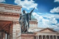 Cathedral of Our Lady of Kazan, monument of Kutuzov,St Petersburg Royalty Free Stock Photo