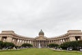 Cathedral of Our Lady of Kazan, 14 September 2016, Saint-Petersburg, Russia. Royalty Free Stock Photo