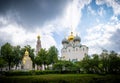 Cathedral of Our Lady of Smolensk inside the Novodevichy Convent, Moscow, Federation of Russia Royalty Free Stock Photo