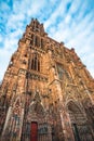 Cathedral of Our Lady of Strasbourg, Alsace, France Royalty Free Stock Photo