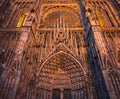 Cathedral of Our Lady of Strasbourg, Alsace, France Royalty Free Stock Photo