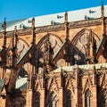 Cathedral of Our Lady of Strasbourg details Royalty Free Stock Photo