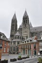The cathedral of Our Lady in Tournai Royalty Free Stock Photo