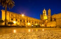 The Cathedral of Palermo at night, Italy Royalty Free Stock Photo