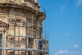 Cathedral in Palermo with scaffolding, restoration of monuments Royalty Free Stock Photo