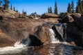 Cathedral Peak View from Tuolumne River at Yosemite National Park, California Royalty Free Stock Photo