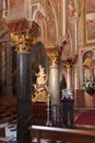 Catholic details in the Mezquita of Cordoba Royalty Free Stock Photo