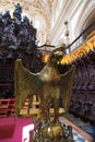 Catholic details in the Mezquita of Cordoba Royalty Free Stock Photo