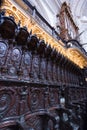 Catholic details in the Mezquita of Cordoba Royalty Free Stock Photo