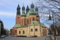 A back side of the Cathedral in Poznan, Poland - landmark of Poznan