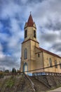 Cathedral of Puerto Octay, Chile Royalty Free Stock Photo