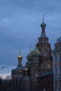 Cathedral of the Resurrection on the Spilled Blood in St. Petersburg Royalty Free Stock Photo