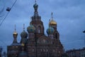 Cathedral of the Resurrection on the Spilled Blood in St. Petersburg Royalty Free Stock Photo