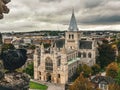 Rochester Cathedral (view from the castle) Royalty Free Stock Photo