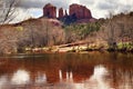 Cathedral Rock Canyon Oak Creek Sedona Arizona Royalty Free Stock Photo