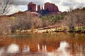 Cathedral Rock Canyon Oak Creek Sedona Arizona Royalty Free Stock Photo