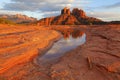 Cathedral Rock Reflection Royalty Free Stock Photo