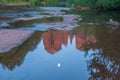 Cathedral Rock Reflection in Creek Royalty Free Stock Photo