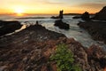 Cathedral Rock at Sunrise NSW Australia Royalty Free Stock Photo