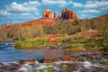 Cathedral Rock Viewed From Red Rock Crossing 1 Royalty Free Stock Photo