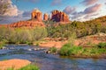 Cathedral Rock Viewed From Red Rock Crossing 1 Royalty Free Stock Photo