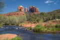 Cathedral Rock Viewed From Red Rock Crossing Royalty Free Stock Photo