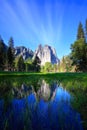 Cathedral Rocks and Sky Reflecting