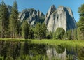 Cathedral Rocks, Yosemite Royalty Free Stock Photo