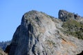 Cathedral Rocks, Yosemite National Park, zoomed in view from Tunnel View Royalty Free Stock Photo