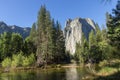 Cathedral Rocks In Yosemite Royalty Free Stock Photo