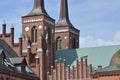 Cathedral roskilde denmark Harald Bluetooth Royalty Free Stock Photo