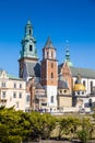 Cathedral. royal castle Wawel, KrakÃÂ³w city, UNESCO, Poland Royalty Free Stock Photo